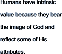 Humans have intrinsic value because